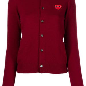 Comme Des Garçons Play Heart Motif Cardigan | Shop in Lisbon & Online at SHEET-1.com