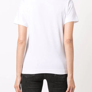 heart-embroidered cotton t-shirt