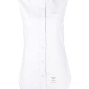 sleeveless collar shirt - SHEET-1
