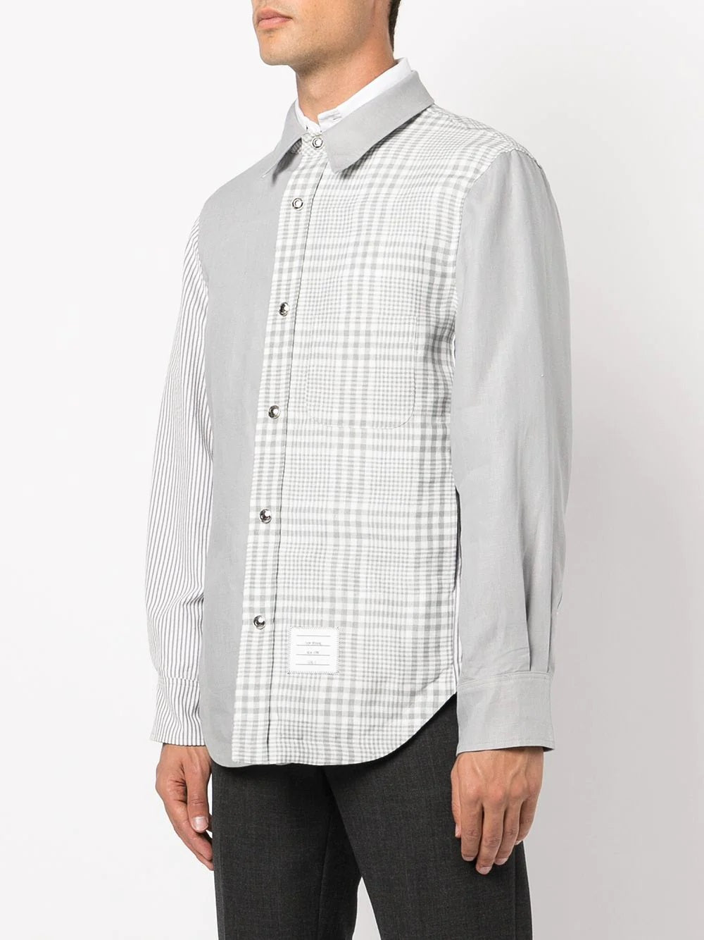 panelled line shirt - SHEET-1