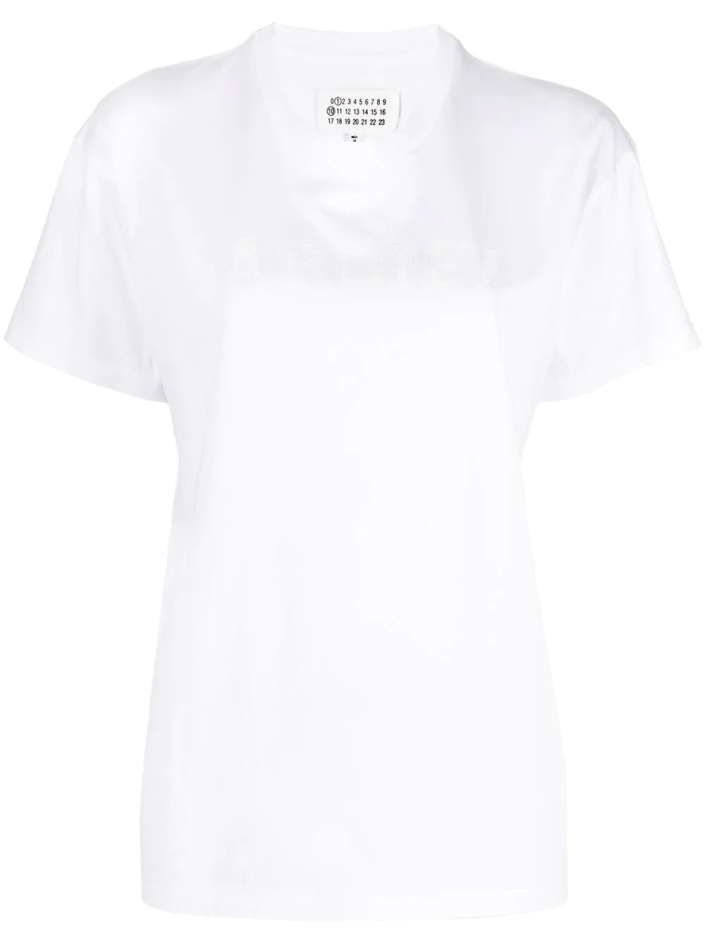 Maison Margiela crew neck white t-shirt | SHEET-1
