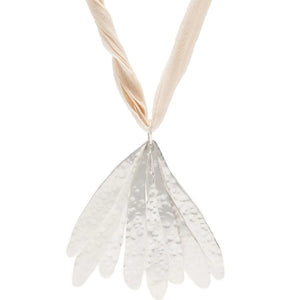 silver silk strap necklace - SHEET-1