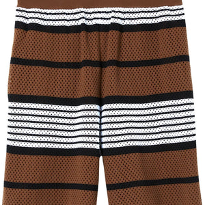 Stripe Print Nylon Shorts - SHEET-1