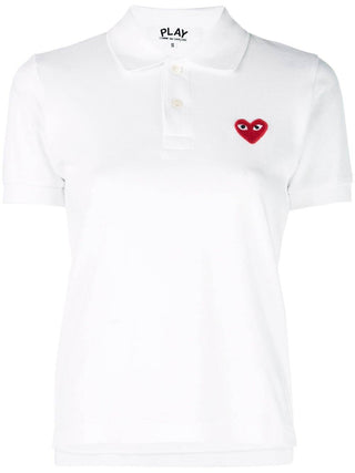 Comme Des Garçons Play Logo Heart Polo Shirt - SHEET-1 - LISBON STORE