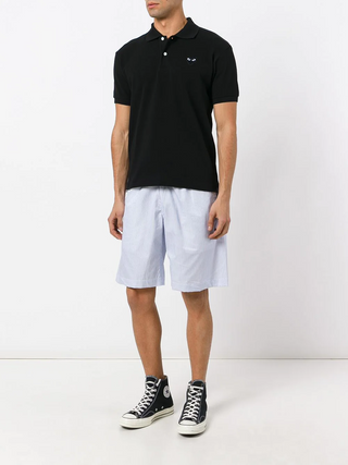 short sleeve embroidered logo polo shirt - SHEET-1